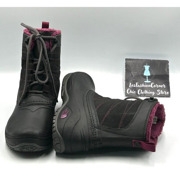 The North Face Womens Black Stormkat Cold Weather Faux Fur Lined Boots Sz 9 3009 - Picture 11 of 16